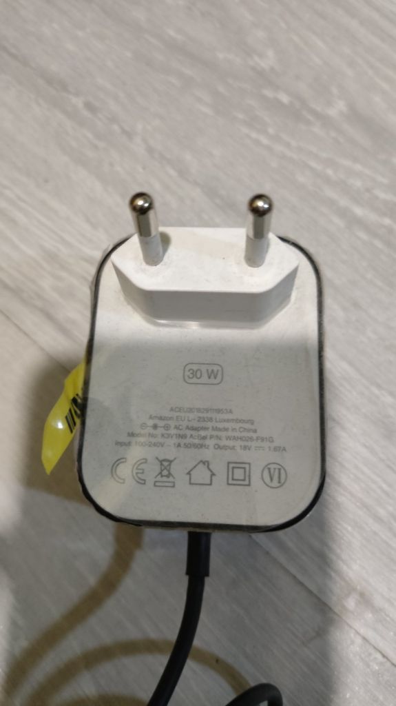 Блок питания amazon echo 18v 1.67a 30w k3v1n9 - фото фото фото 1