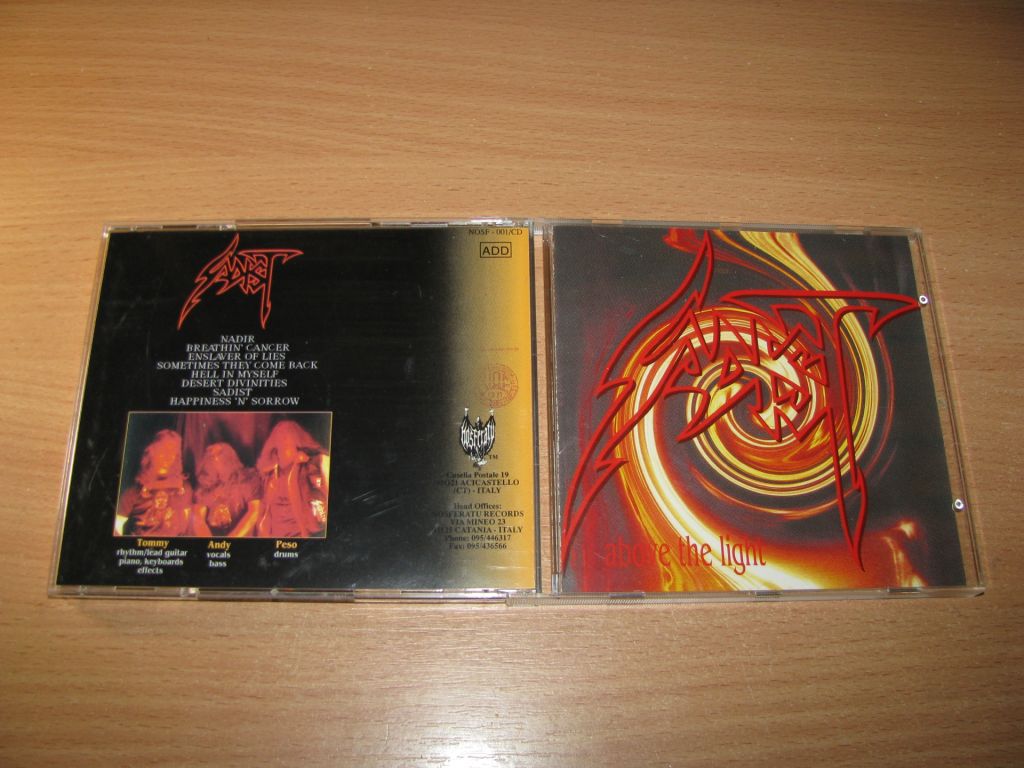 SADIST - Above The Light  (1993 Nosferatu 1st press) - фото фото фото 0