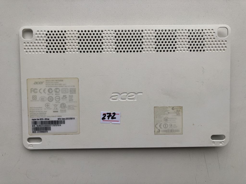 0272 Сервісна кришка ноутбука  Acer D270 б/в - фото фото фото 1