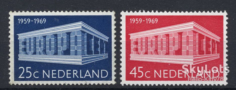 Нидерланды 1969 Европа CEPT Mi 920-921 MNH - фото фото фото 0
