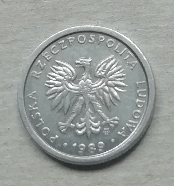 Польша 1 злотый 1989 - фото фото фото 1