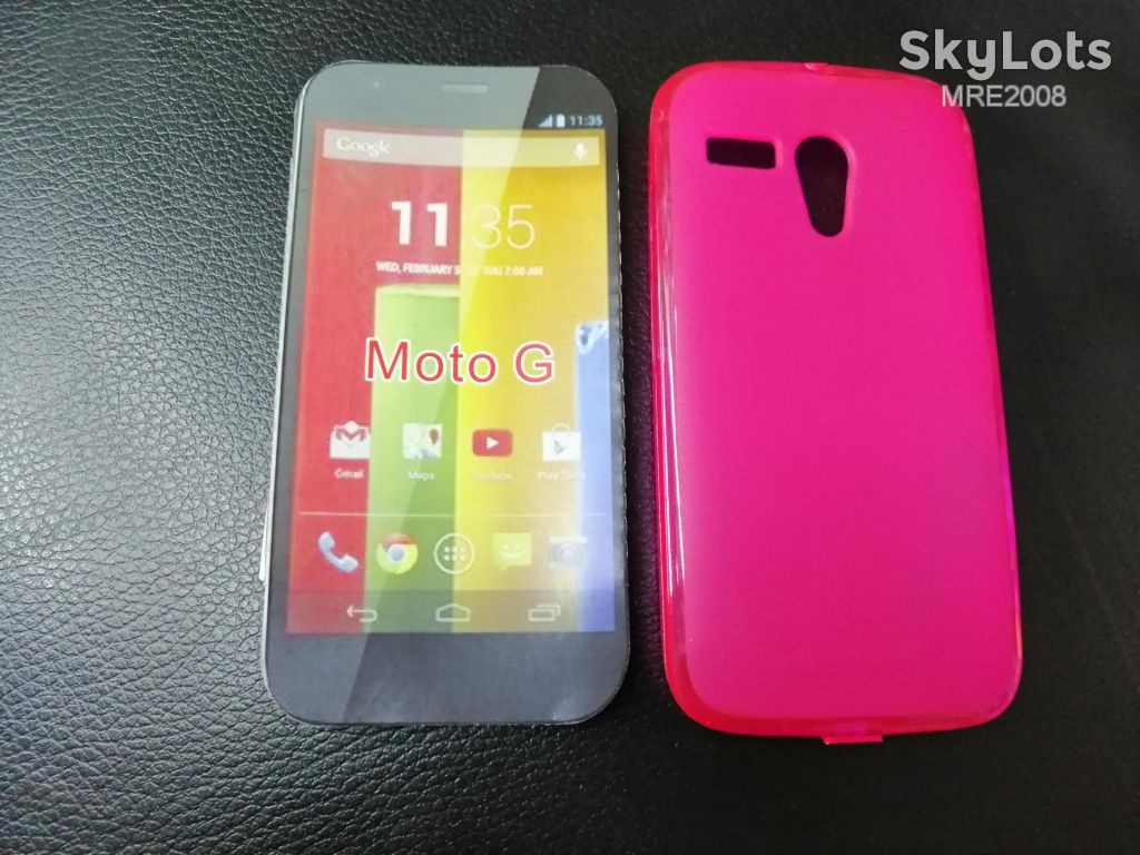 Чехол силиконовый для Motorola Moto G XT1028 pink - фото фото фото 0