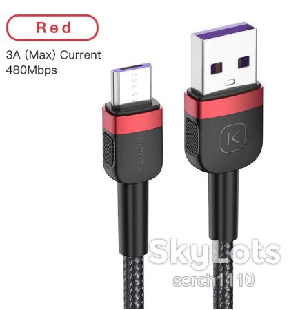 KUULAA С207 Micro USB Nylon кабель 5V/3A 1 м - фото фото фото 2
