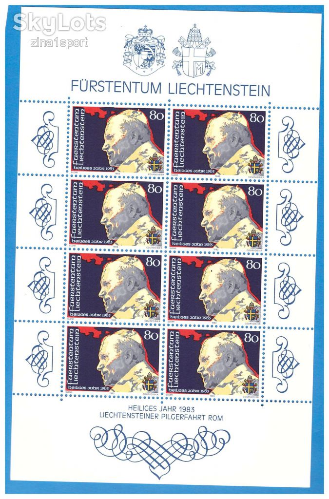 Лихтенштейн 1983 г MNH  - м/л - личности - - фото фото фото 0