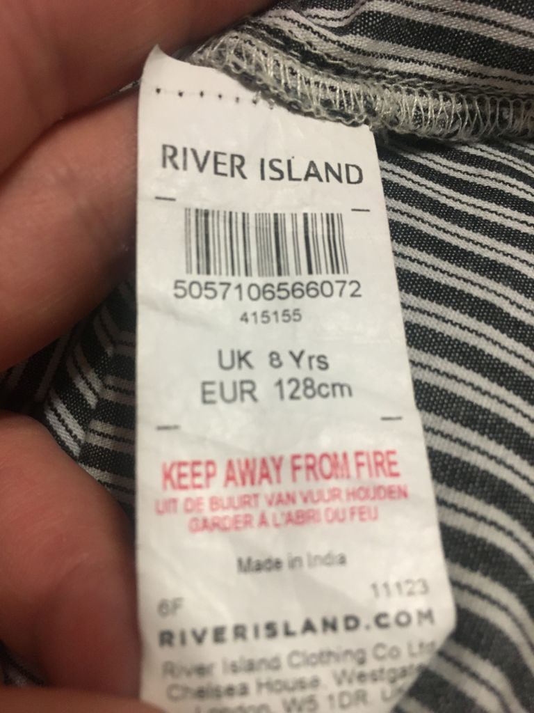 Рубашка River Island для мальчика 8-9 лет,хлопок,Индия - фото фото фото 8