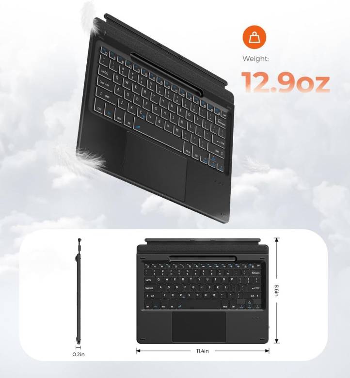Уценка!  Клавиатура Doohoeek Surface Pro 11/10/9/X 13 дюймов - фото фото фото 3