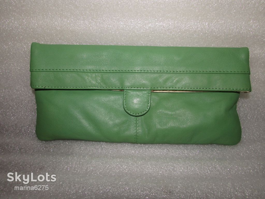 САЛАТОВЫЙ КЛАТЧ  КОСМЕТИЧКА 100% НАТУРАЛЬНАЯ КОЖА - фото фото фото 0