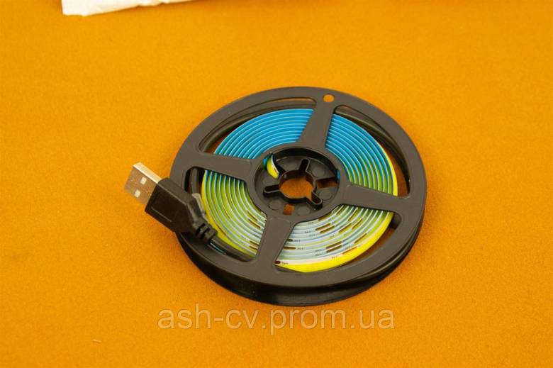 Світлодіодна, стрічка, USB, LED, 2 метри, COB, 320LEDs, 6000K, Cold White - фото фото фото 9