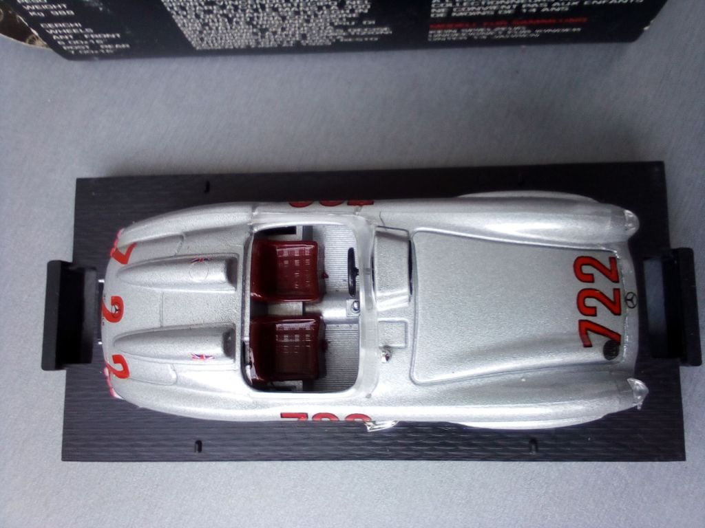 Brumm 1:43 Mercedes Benz 300 SLR #722 Mille Miglia - фото фото фото 7