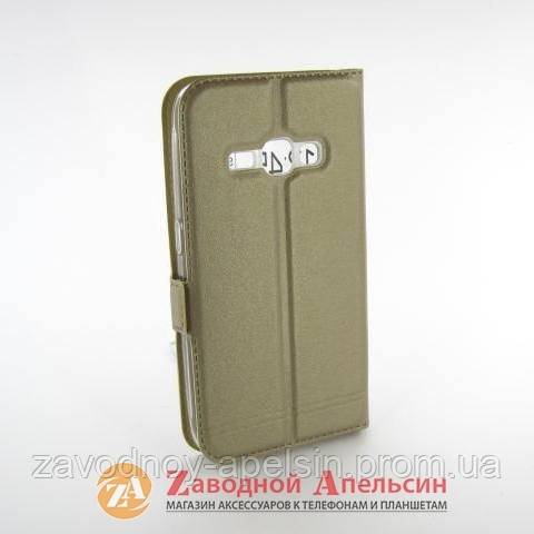 Чехол книжка Samsung J1 J120 2016 Smart Case gold - фото фото фото 1