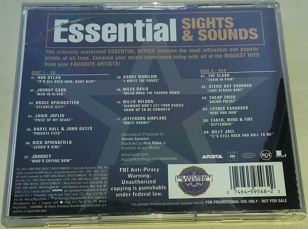 VARIOUS  Essential Sights &amp; Sounds CD+DVD US - фото фото фото 3