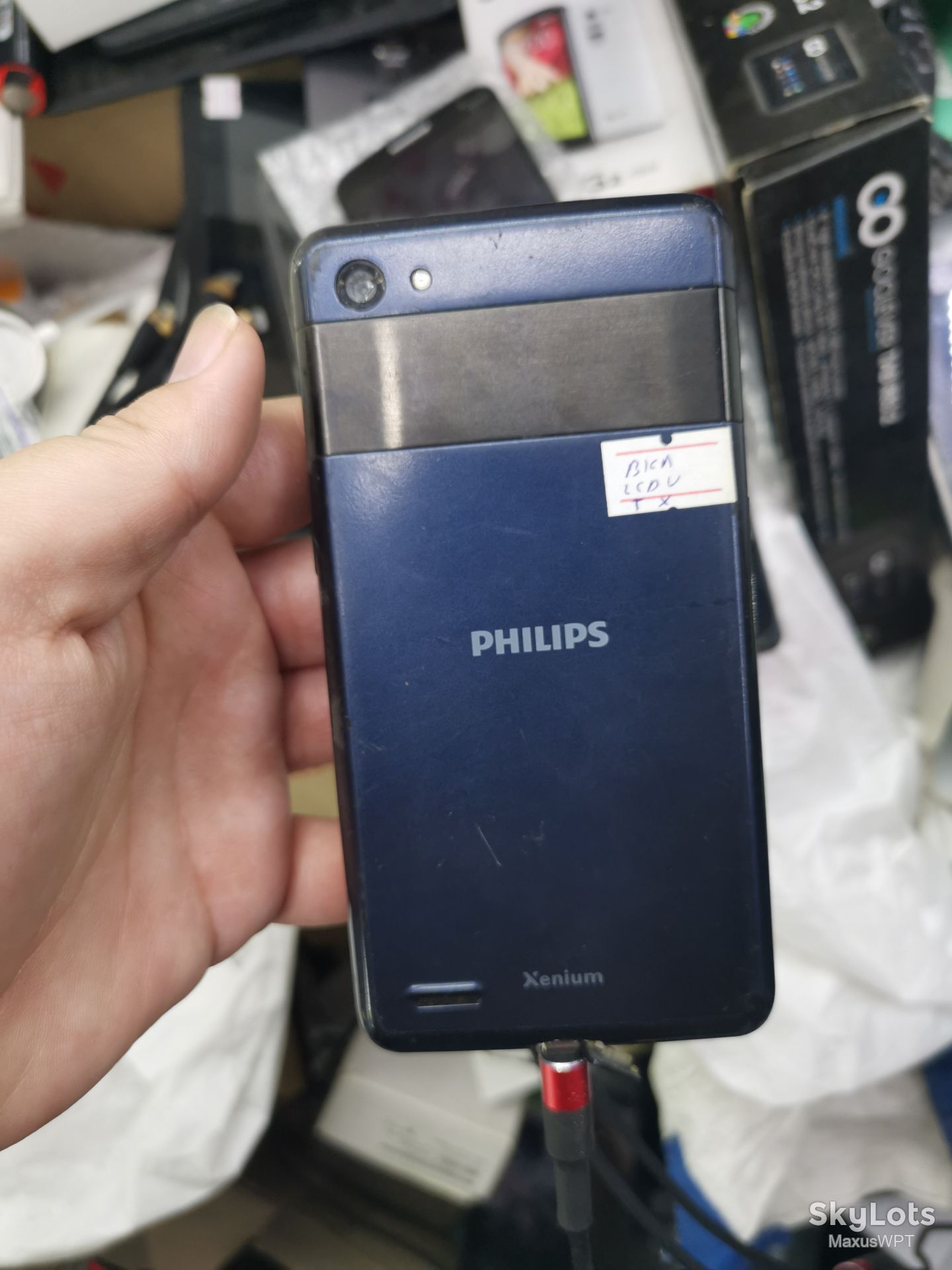 #693 Sklad Philips Xenium W6610 blue - фото фото фото 1