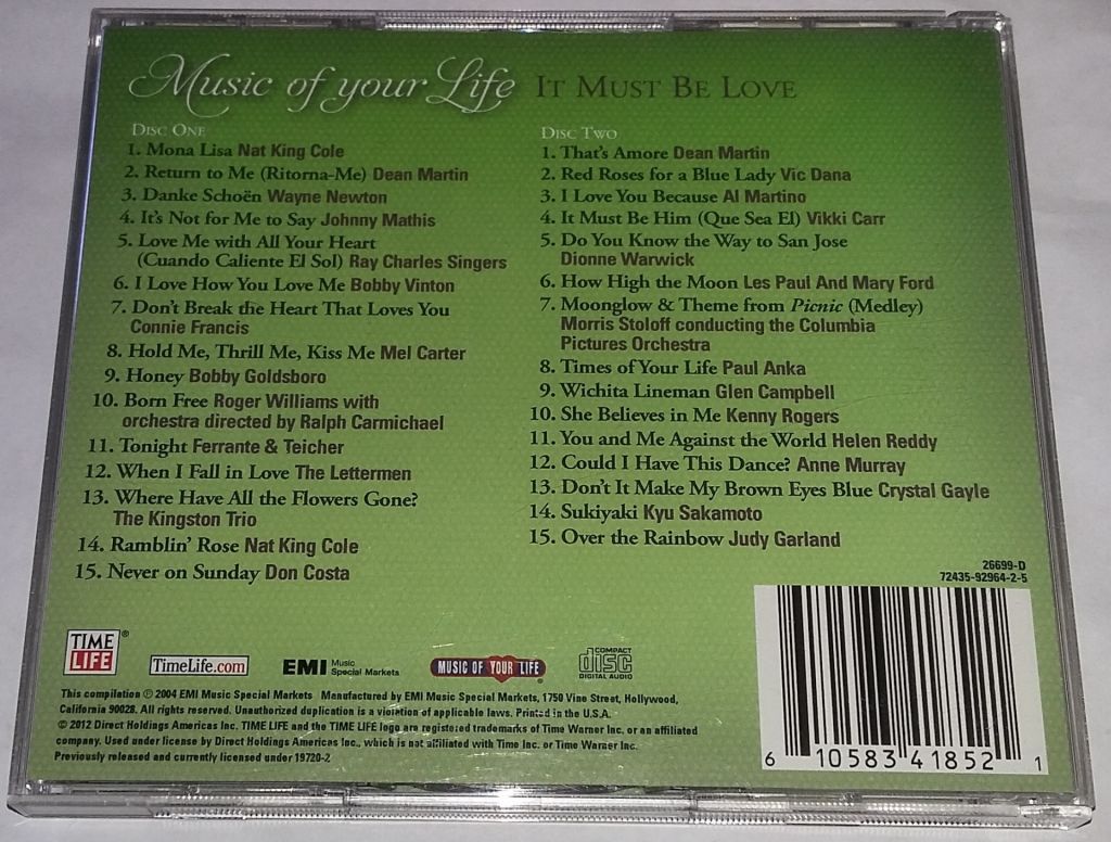VARIOUS Music Of Your Life: It Must Be Love 2CD US - фото фото фото 3