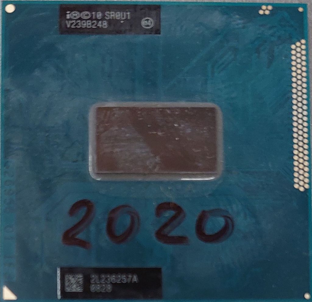 Процесор Intel Pentium 2020m sr0u1/ 2.4GHz/2M/35W Socket G2  б/в - фото фото фото 0