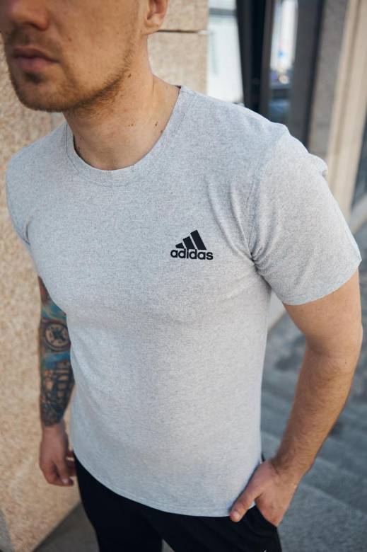 Футболка Adidas серая - фото фото фото 4