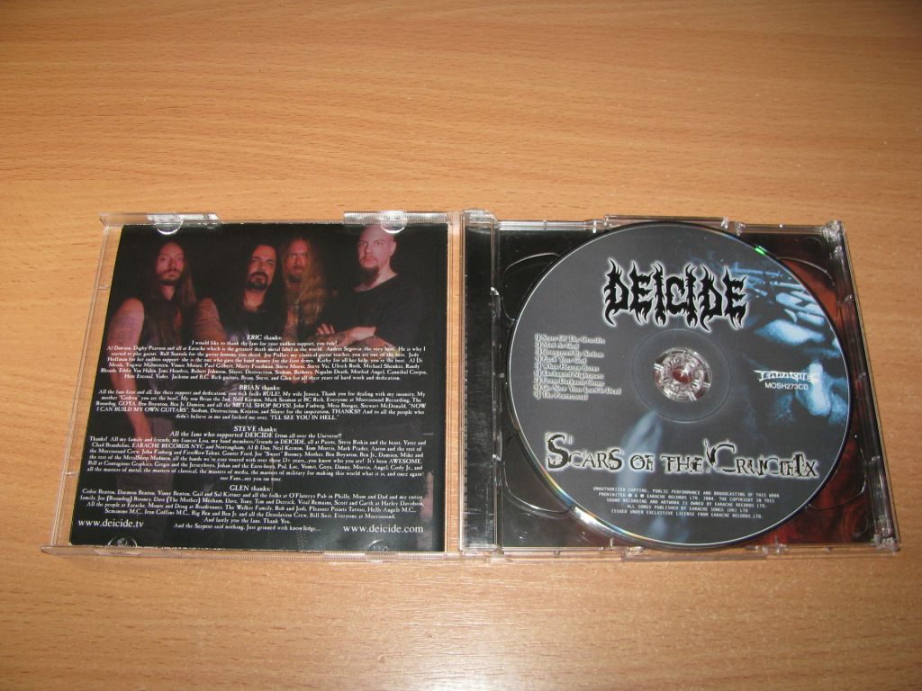 DEICIDE - Scars Of The Crucifix  (2004 Earache CD/DVD 1st press,USA) - фото фото фото 1