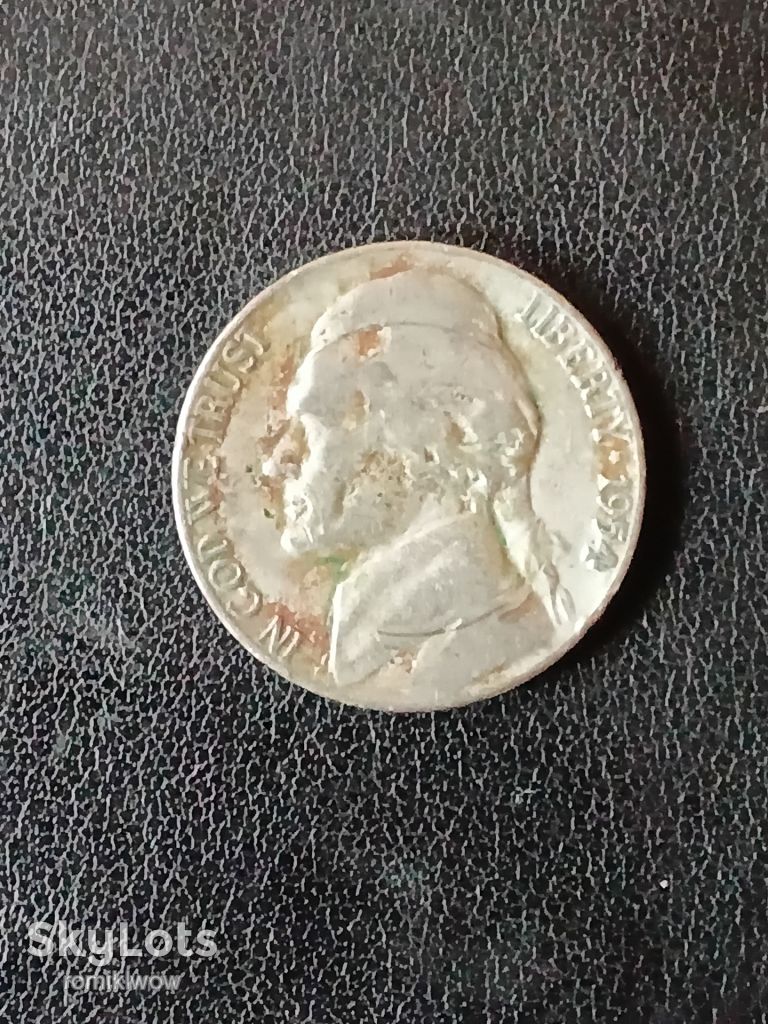 5 центів США 1954р - фото фото фото 0
