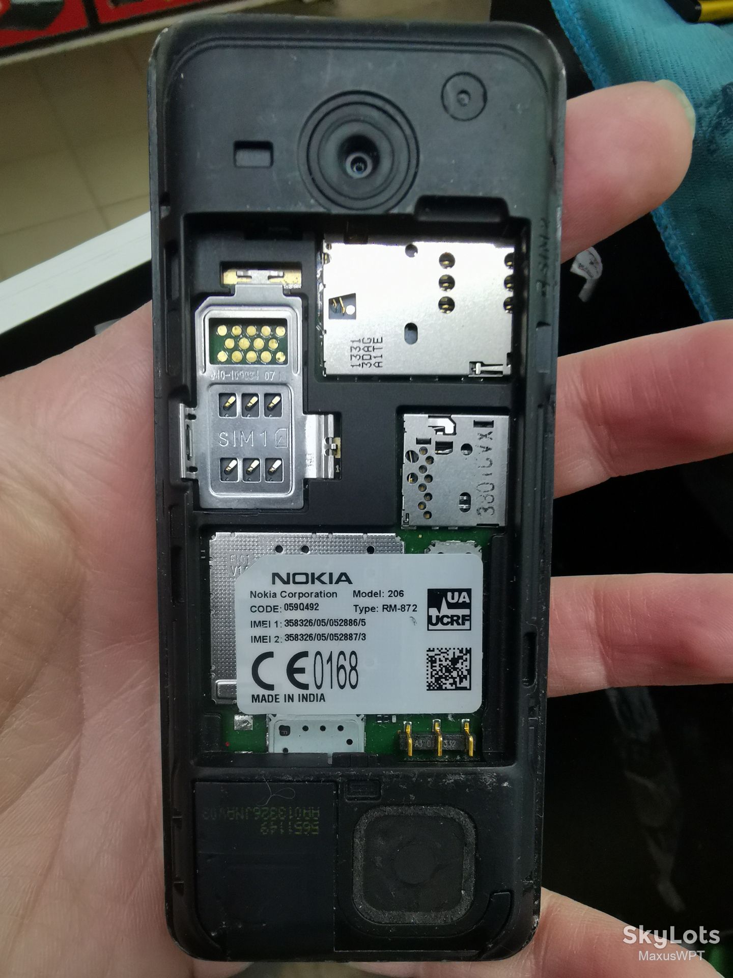 #1426 sklad Nokia 206 black - фото фото фото 1
