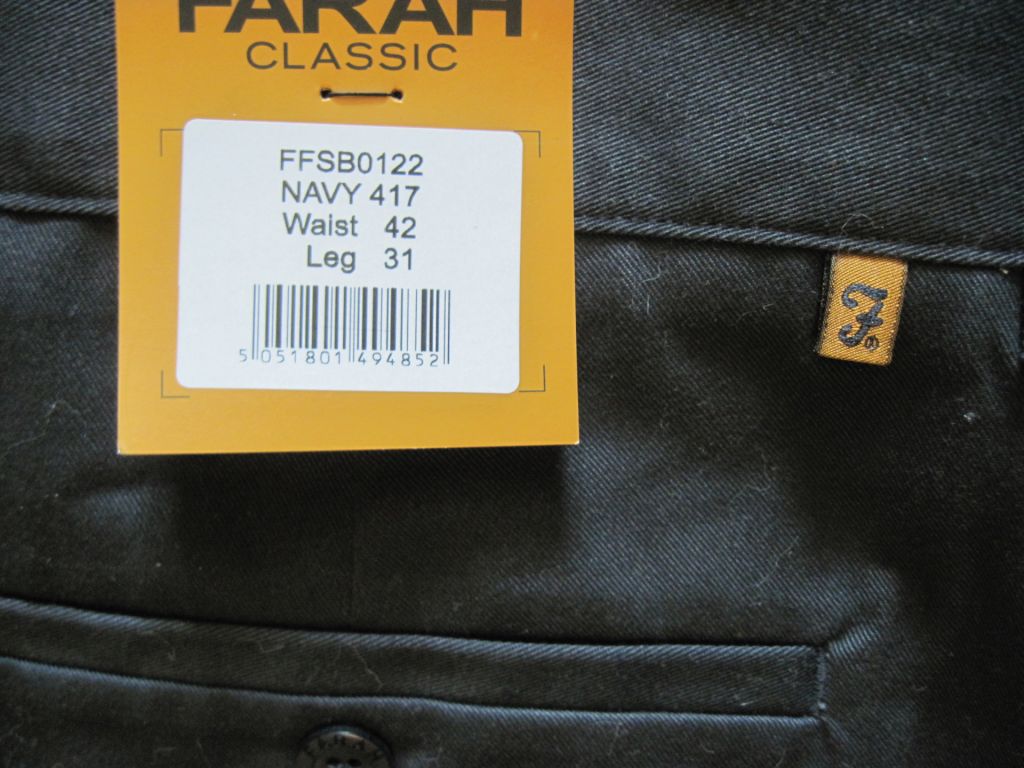 Новые серые  брюки "Farah"  W 42 L 31 - фото фото фото 5