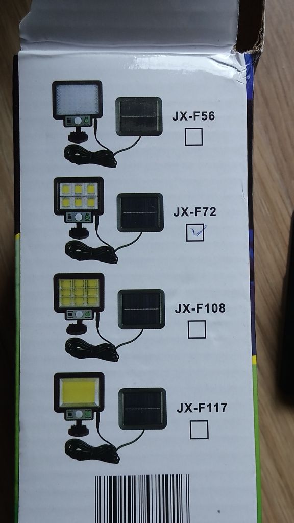 Вуличний ліхтар JX-F72 на виносній сонячній батареї з датчиком руху+пульт - фото фото фото 5