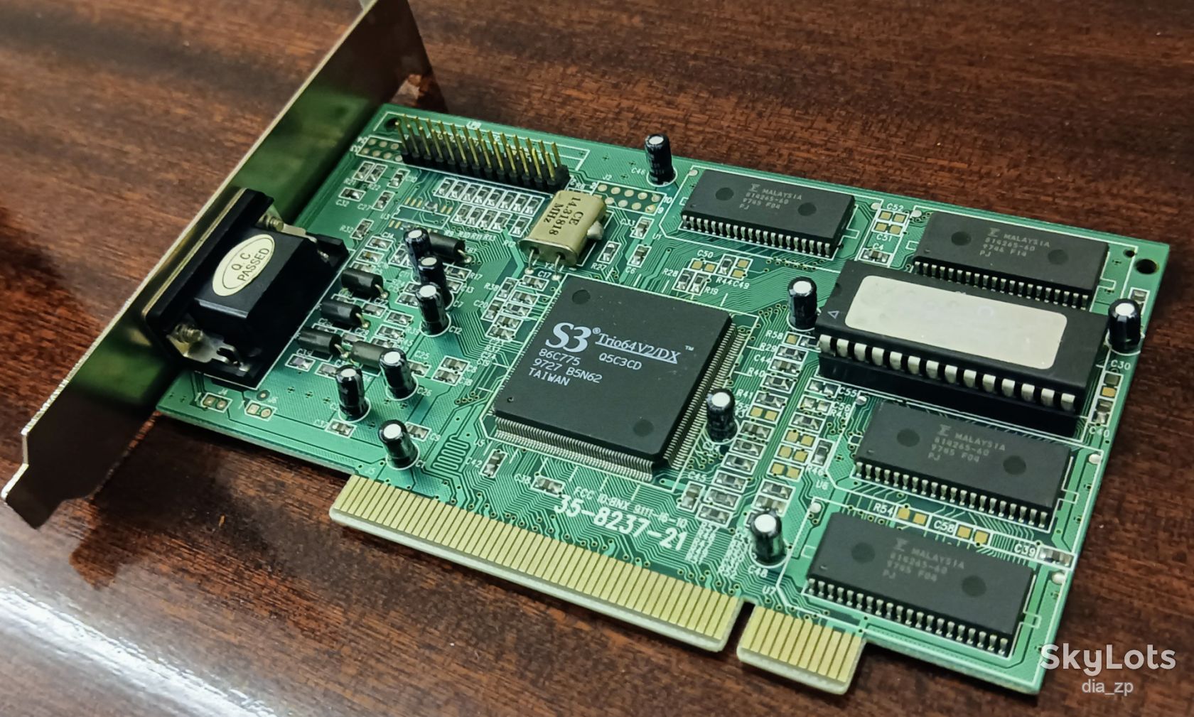 Ретро видеокарта PCI — S3 Trio64V2/DX 2MB  (100% Рабочая, Раритет 1997г) - фото фото фото 0