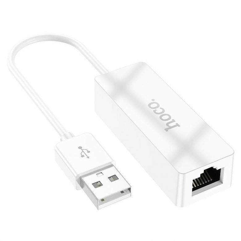 USB інтернет адаптер Hoco UA22 Acquire USB ethernet adapter (100 Mbps) - фото фото фото 1