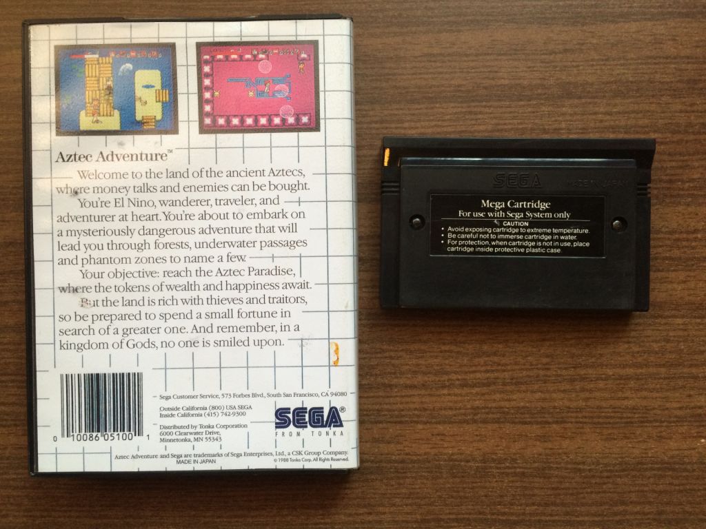Игра на Sega Master System "Aztec Adventure"        (PAL) - фото фото фото 1