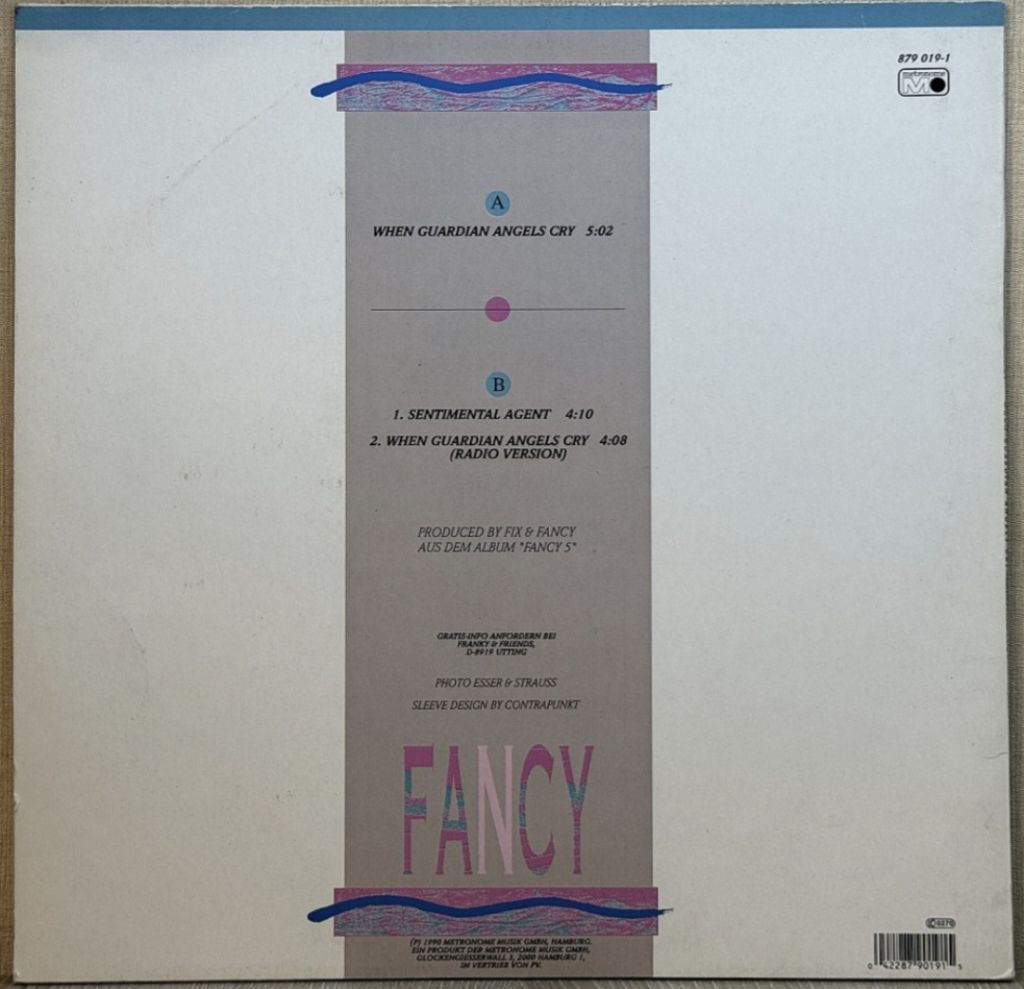 Fancy - When Guardian Angels Cry - 1990.  (EP). 12. Vinyl. Пластинка. Germany. - фото фото фото 1