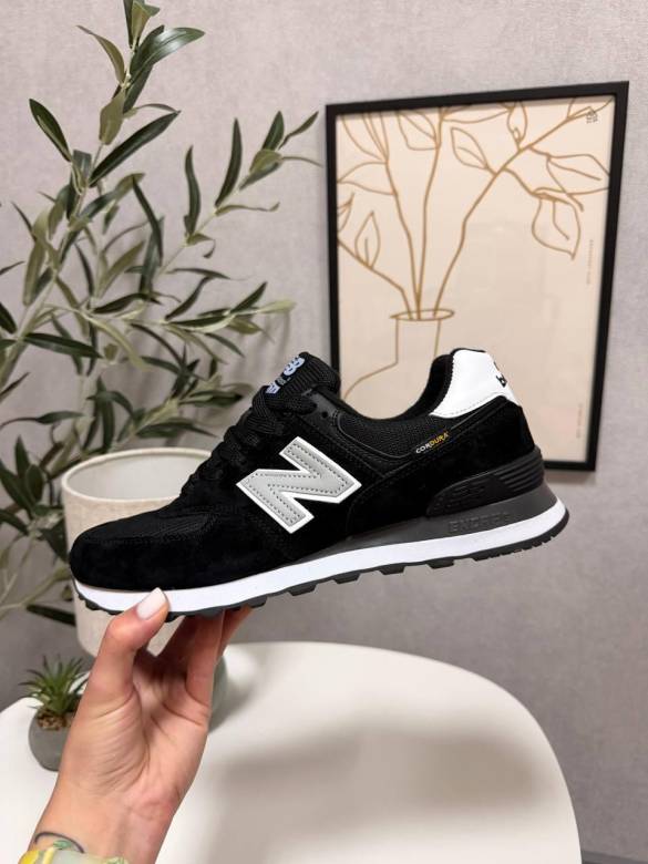 New Balance 574 Cordura Black White 41 - фото фото фото 0