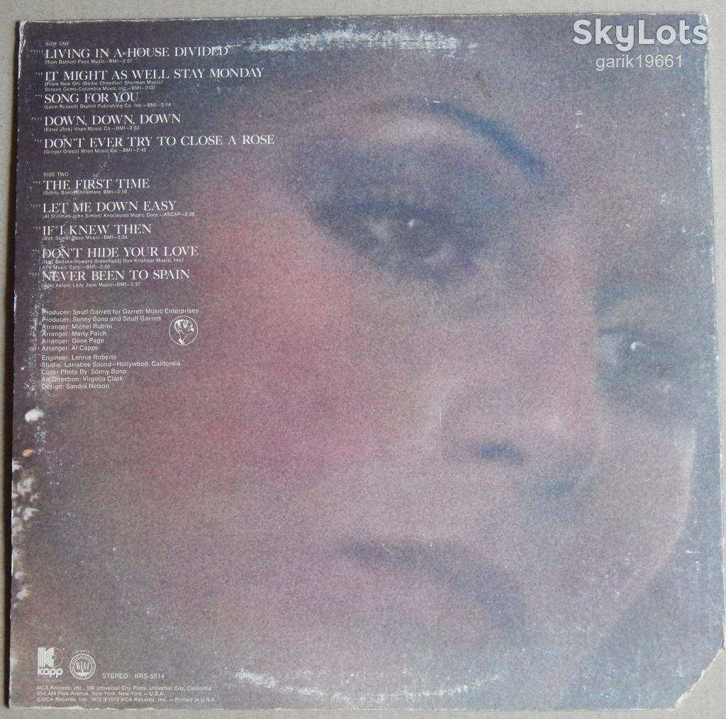 Cher – Foxy Lady  (Kapp Records – KRS-5514, US) EX/NM- - фото фото фото 1