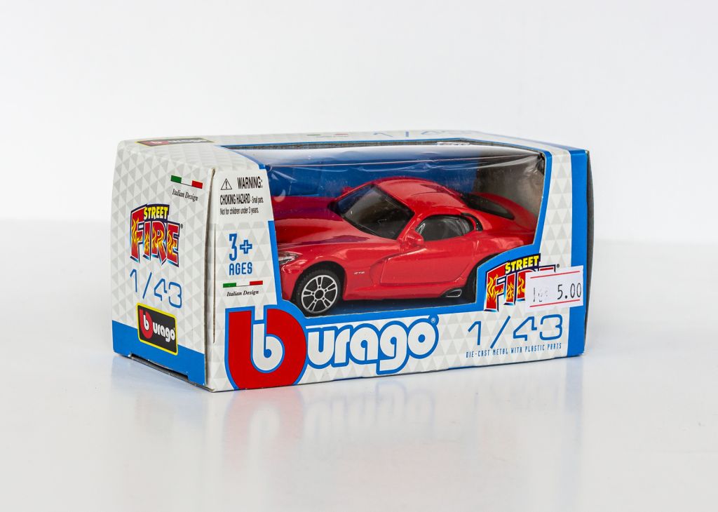 1:43 Dodge Viper GTS 2013 SRT red, Bburago #11345 - фото фото фото 0