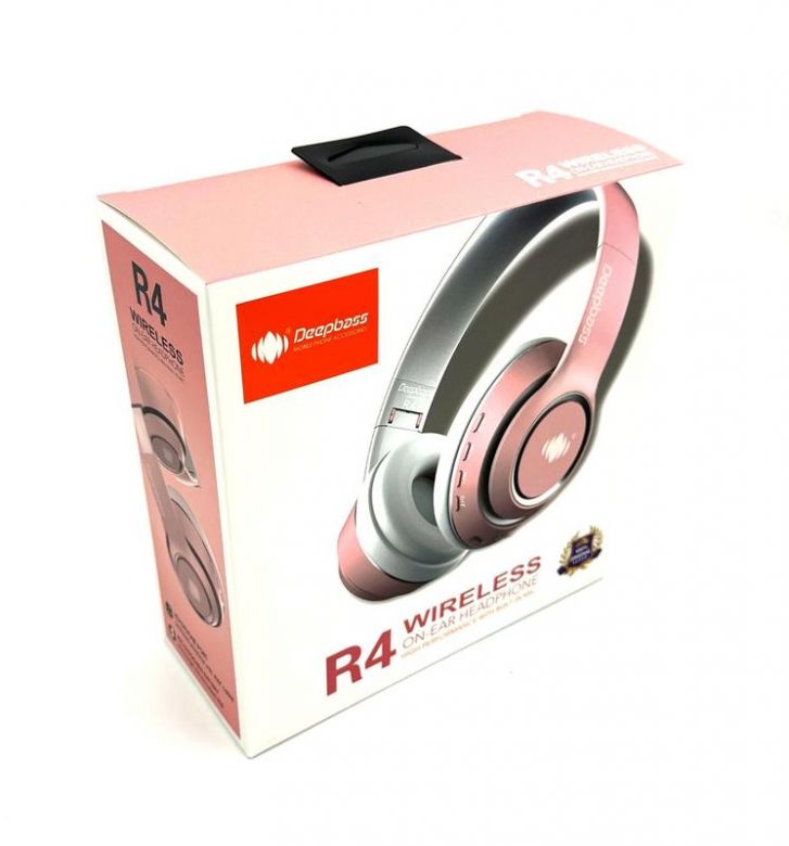 Навушники Bluetooth DEEPBASS R4 Рожеві - фото фото фото 3