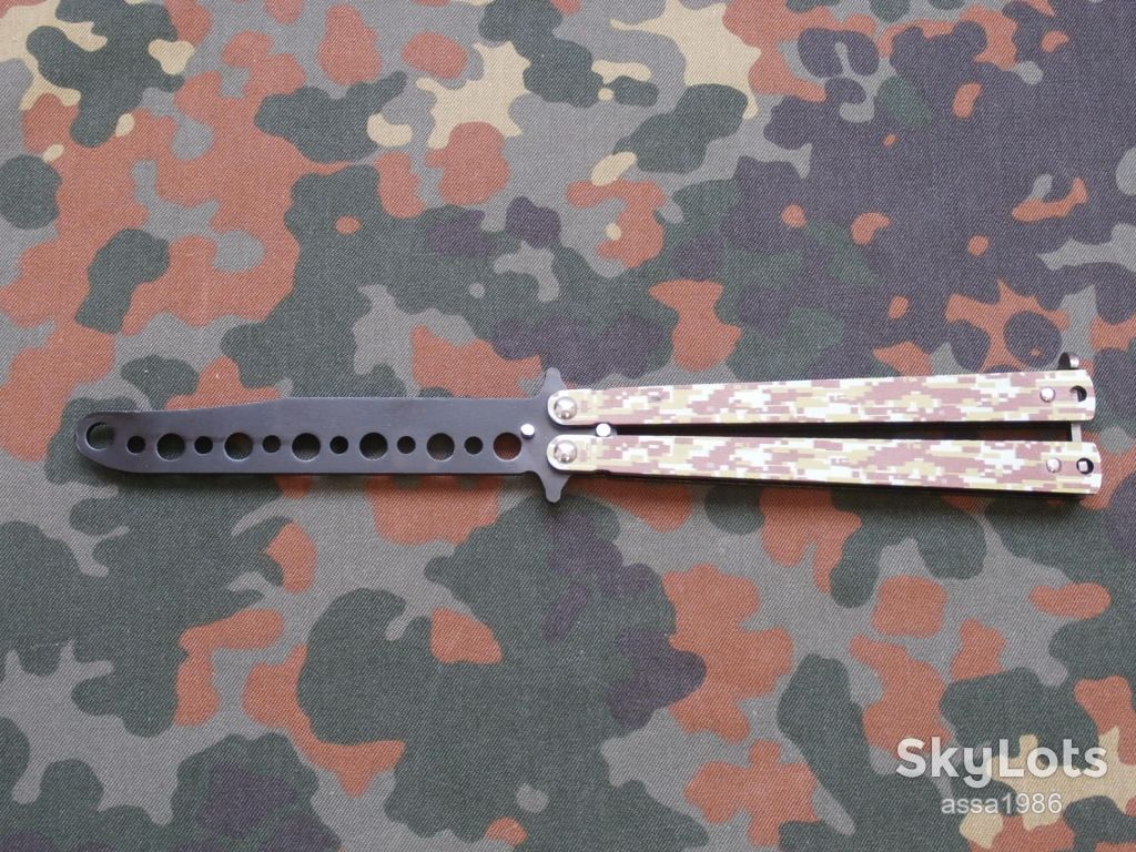Ніж розкладний Метелик навчальний Benchmade Militarist 22см,Нож бабочка Тренировочная - фото фото фото 3