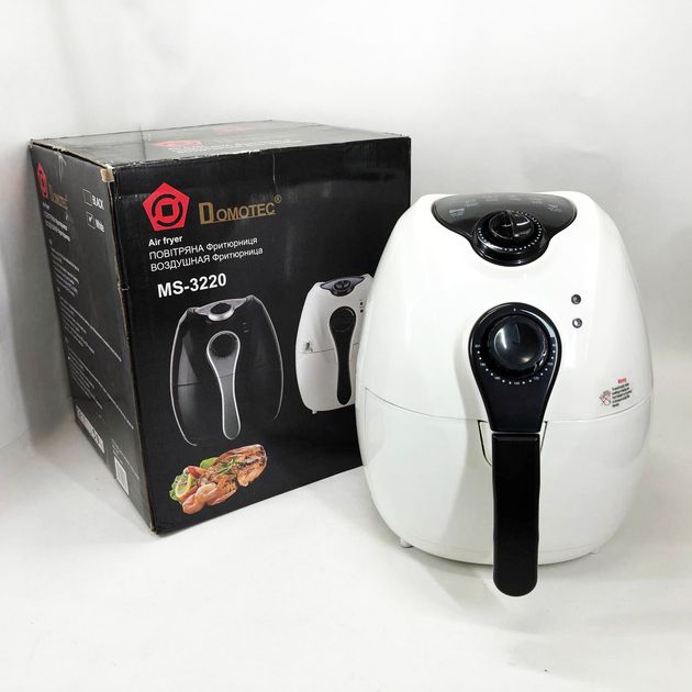 Аеро фритюрниця Air Fryer DOMOTEC MS-3220 білий - фото фото фото 1