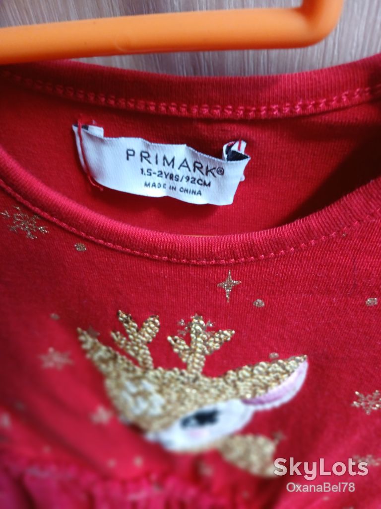 Платье різдвяна сукня Primark 1-2 р. 92 - фото фото фото 6