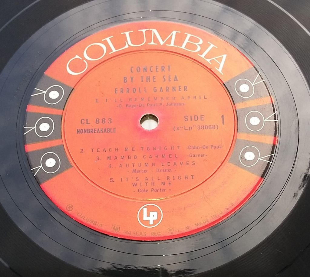 ERROL GARNER Concert By The Sea LP VG-/G+ - фото фото фото 2