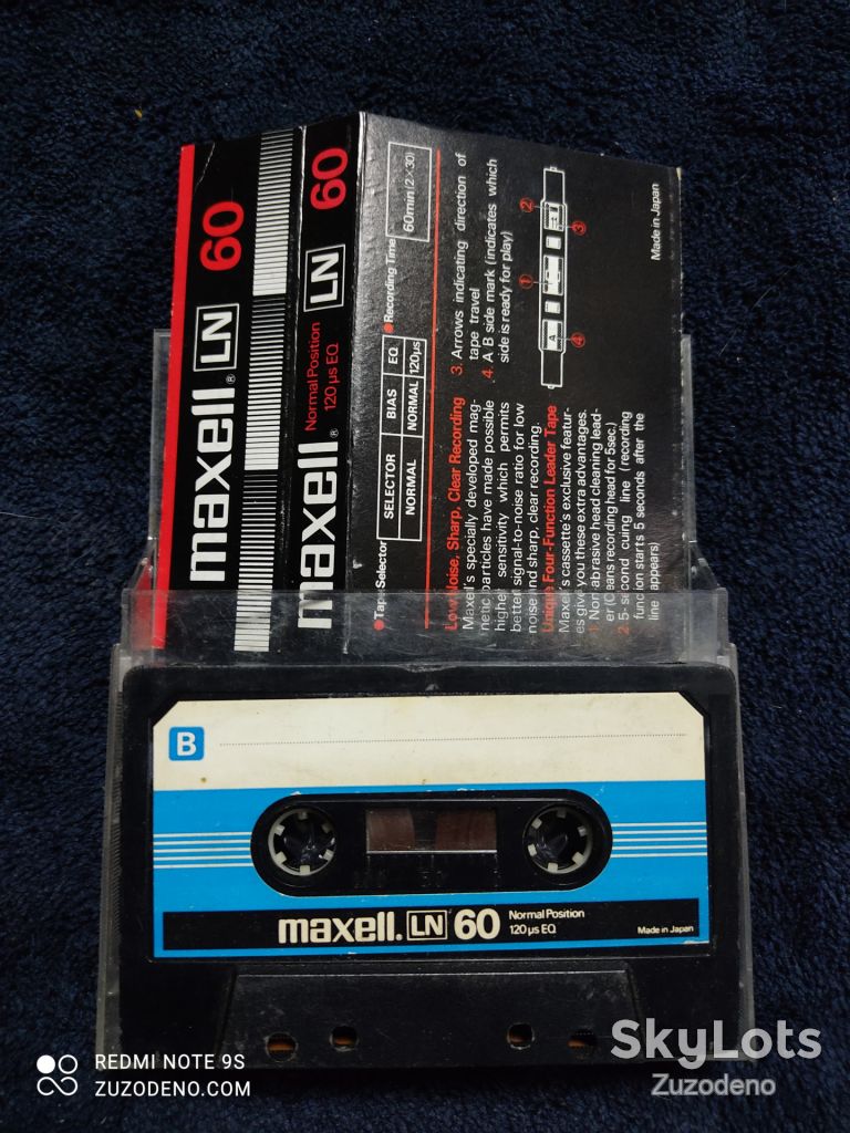 Б/У Аудио кассетa MAXELL LN 60 - фото фото фото 2