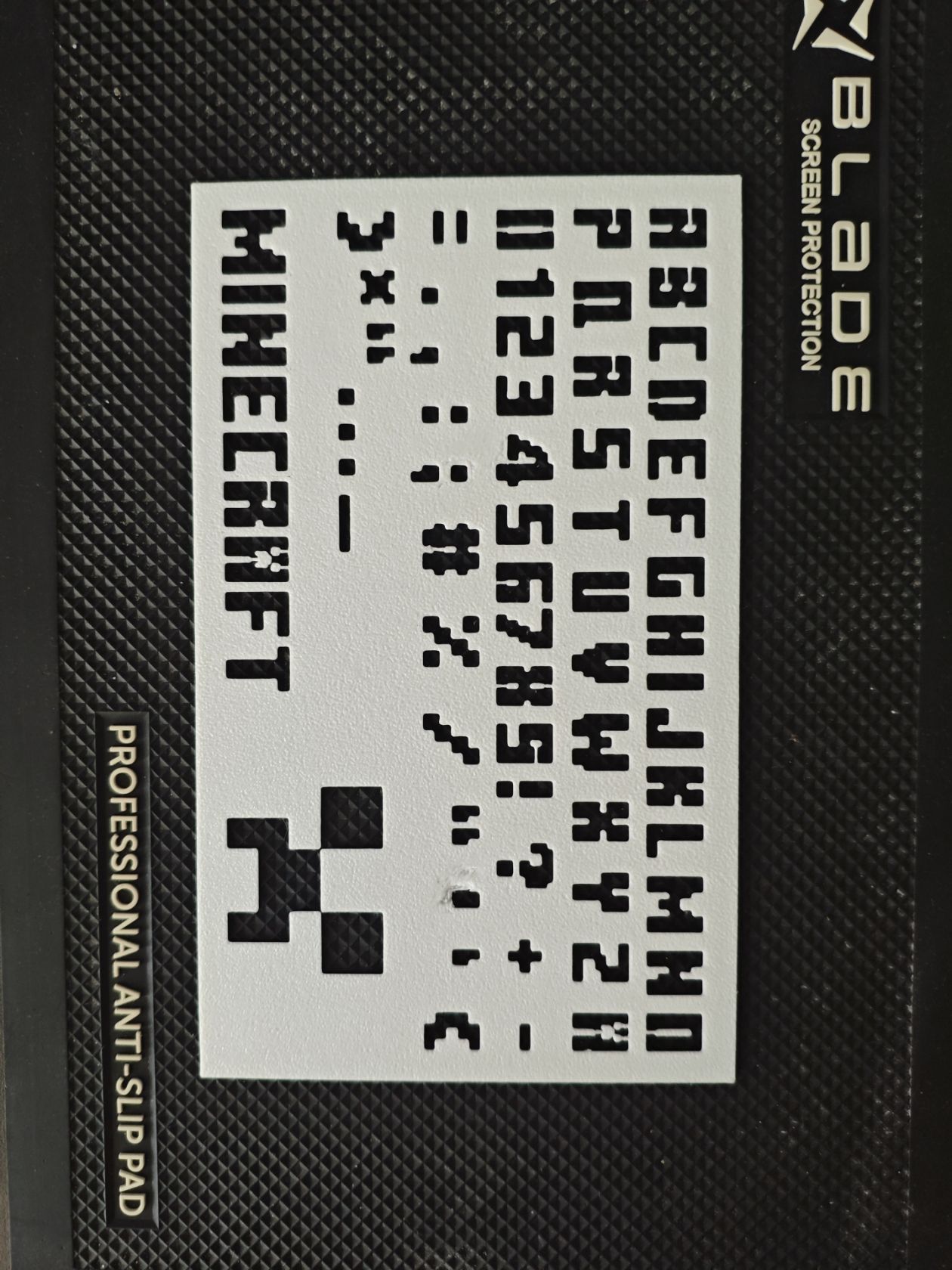 Трафарет з PLA в стилі Minecraft з дефектом    (ультра тонкий) - фото фото фото 0