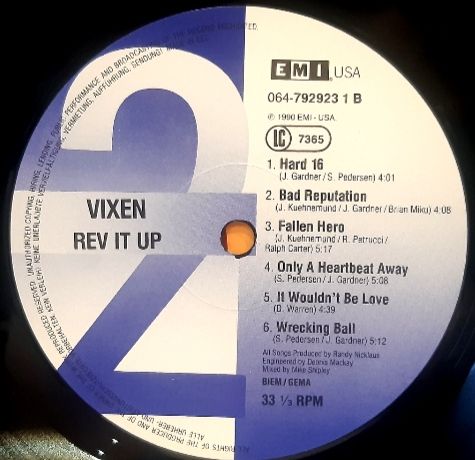 Vixen - Rev It Up - 1990.  (LP). 12. Vinyl. Пластинка. ЕЕС. - фото фото фото 5