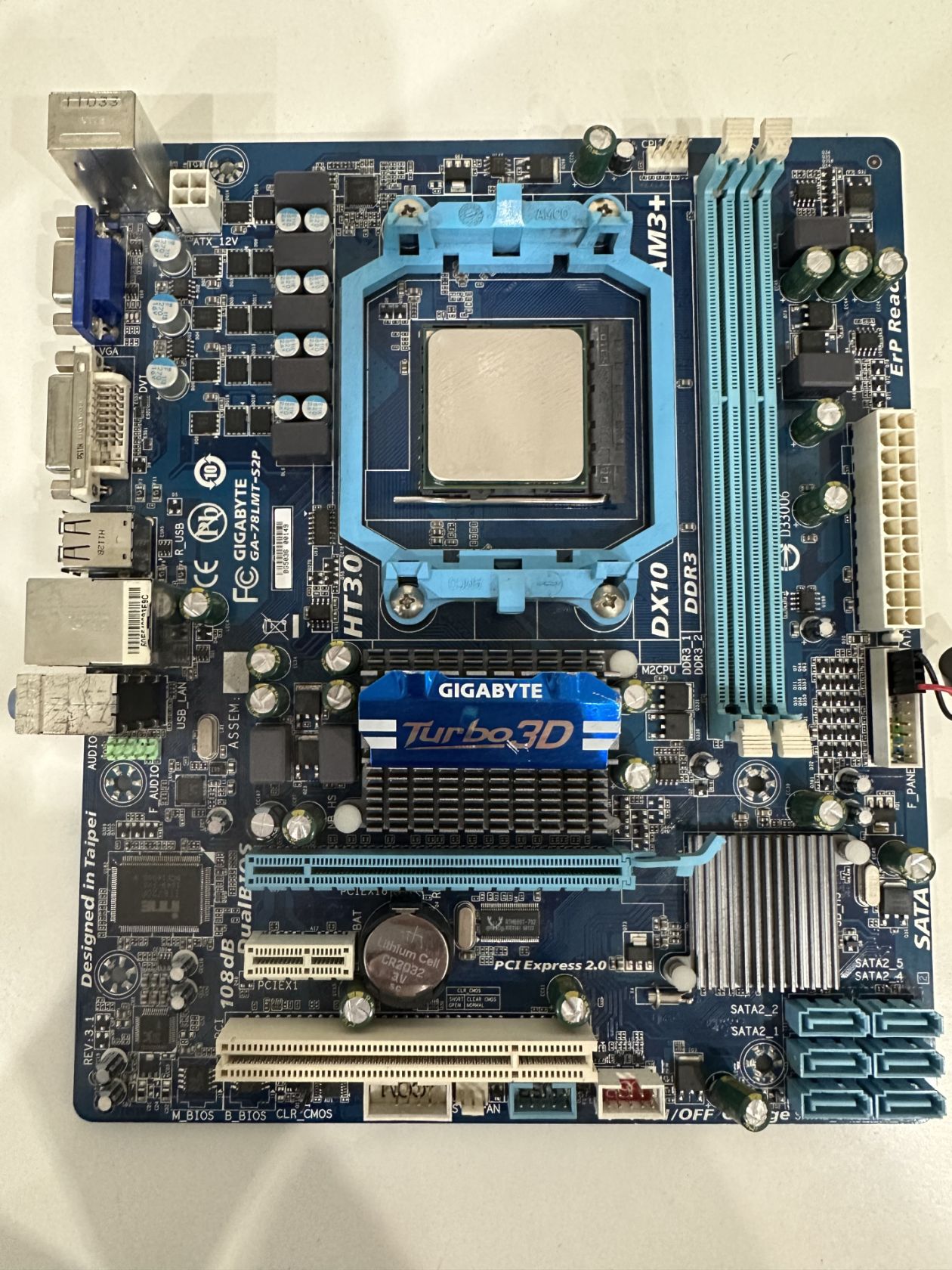 Материнська плата Gigabyte GA-78LMT-S2P     (sAM3+ Процесор FX 6300 - фото фото фото 0