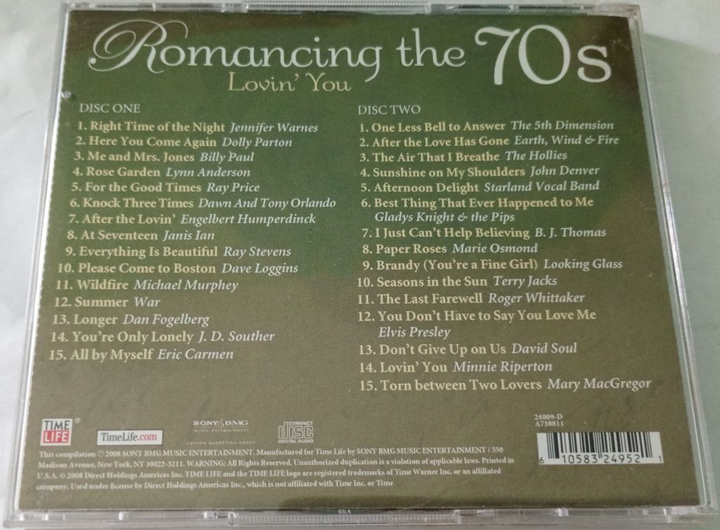 VARIOUS Romancing The 70s - Lovin' You 2CD US - фото фото фото 3