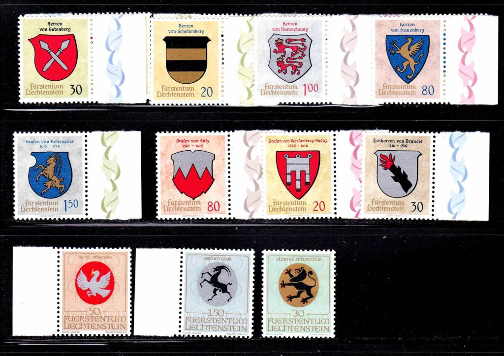 Лихтенштейн разл. года  MNH - геральдика - фото фото фото 0