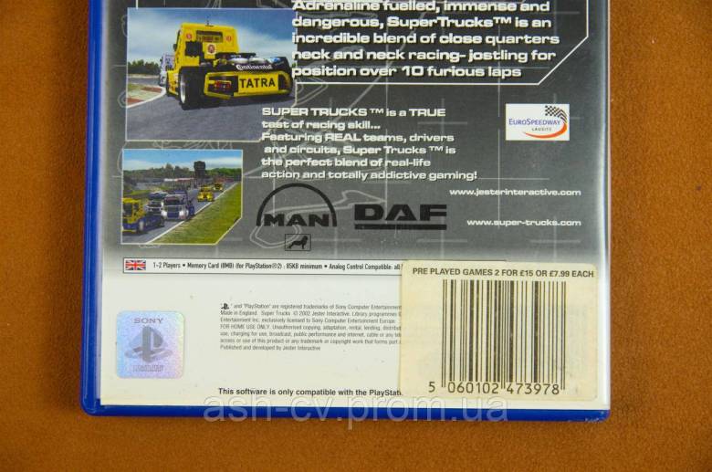 Диск для Playstation 2, гра Super Trucks - фото фото фото 3