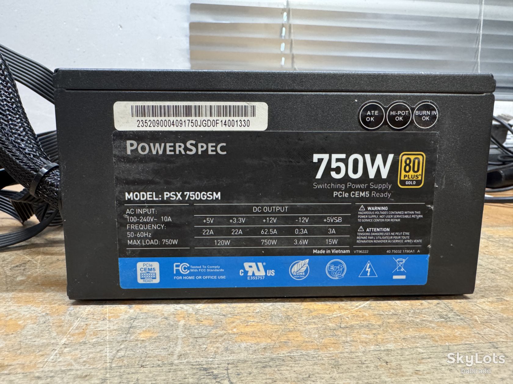 Блок живлення POWERSPEC PSX 750GSM 750W   (25) - фото фото фото 0