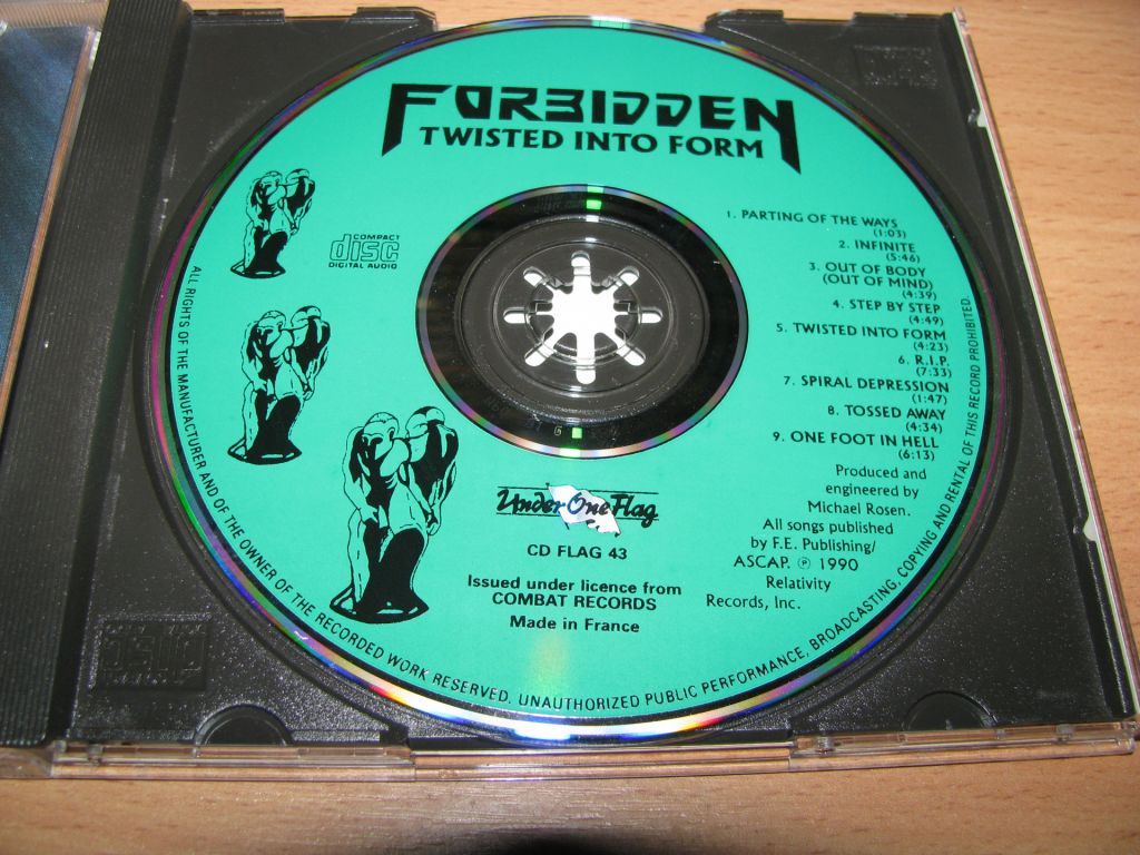 FORBIDDEN - Twisted Into Form   (1990 Under One Flag 1st press) - фото фото фото 2