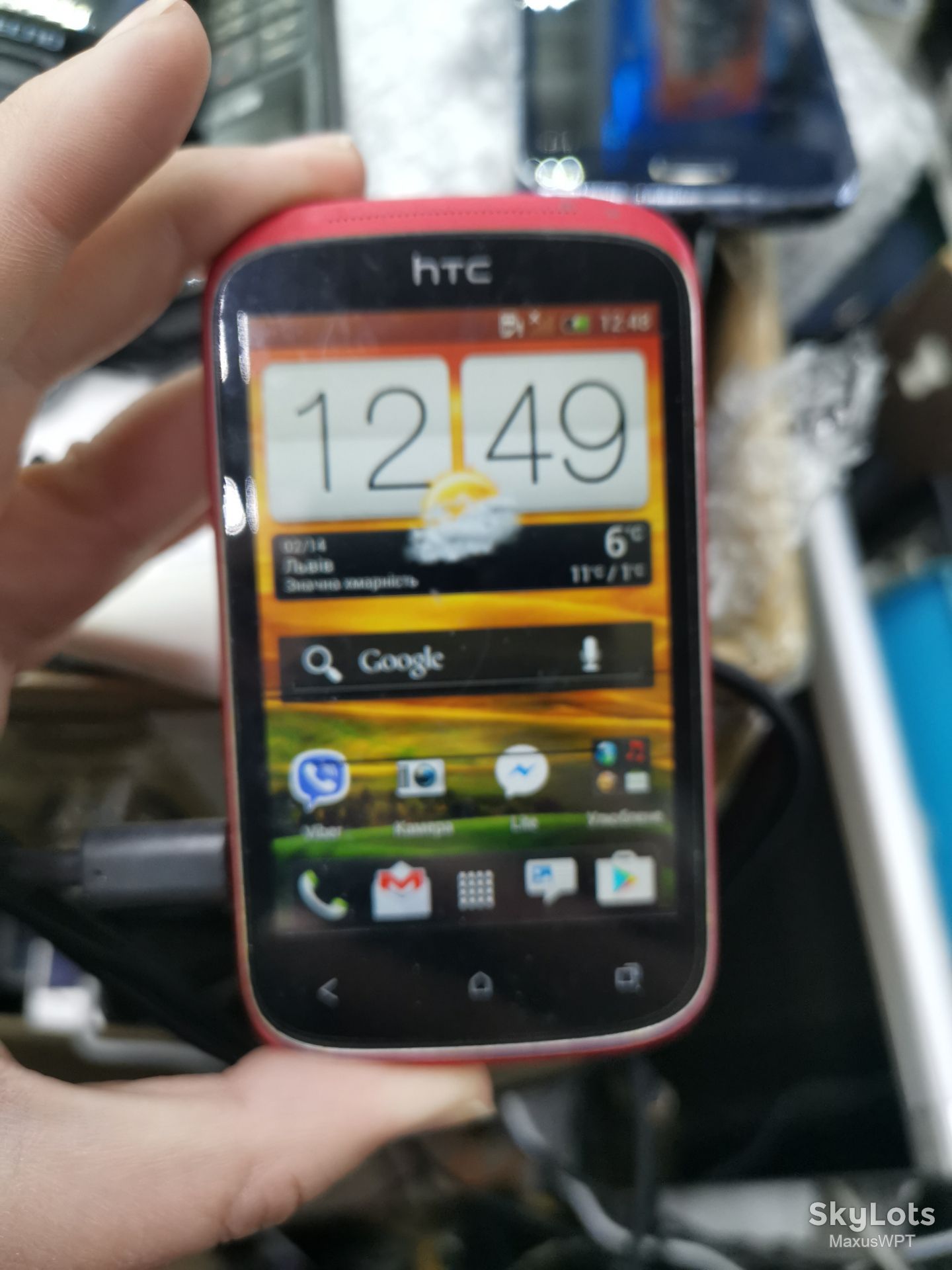 #1454 sklad Htc Desire C red - фото фото фото 0
