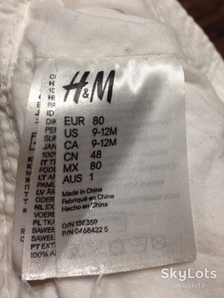Панамка H&amp;M катон,рост 80-86,9мес.-2года,хлопок - фото фото фото 6