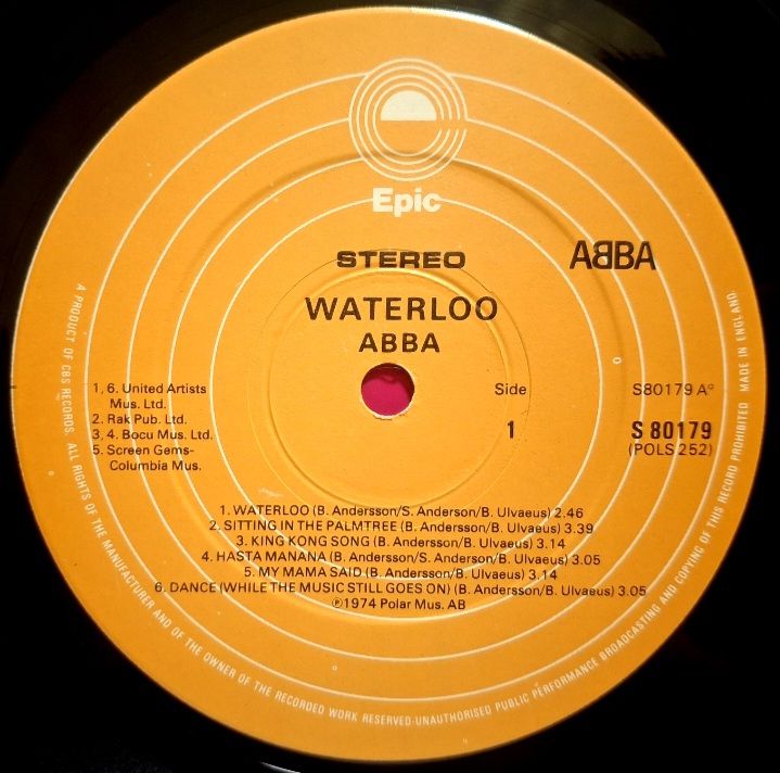 ABBA - Waterloo - 1974.  (LP). 12. Vinyl. Пластинка. England. - фото фото фото 2