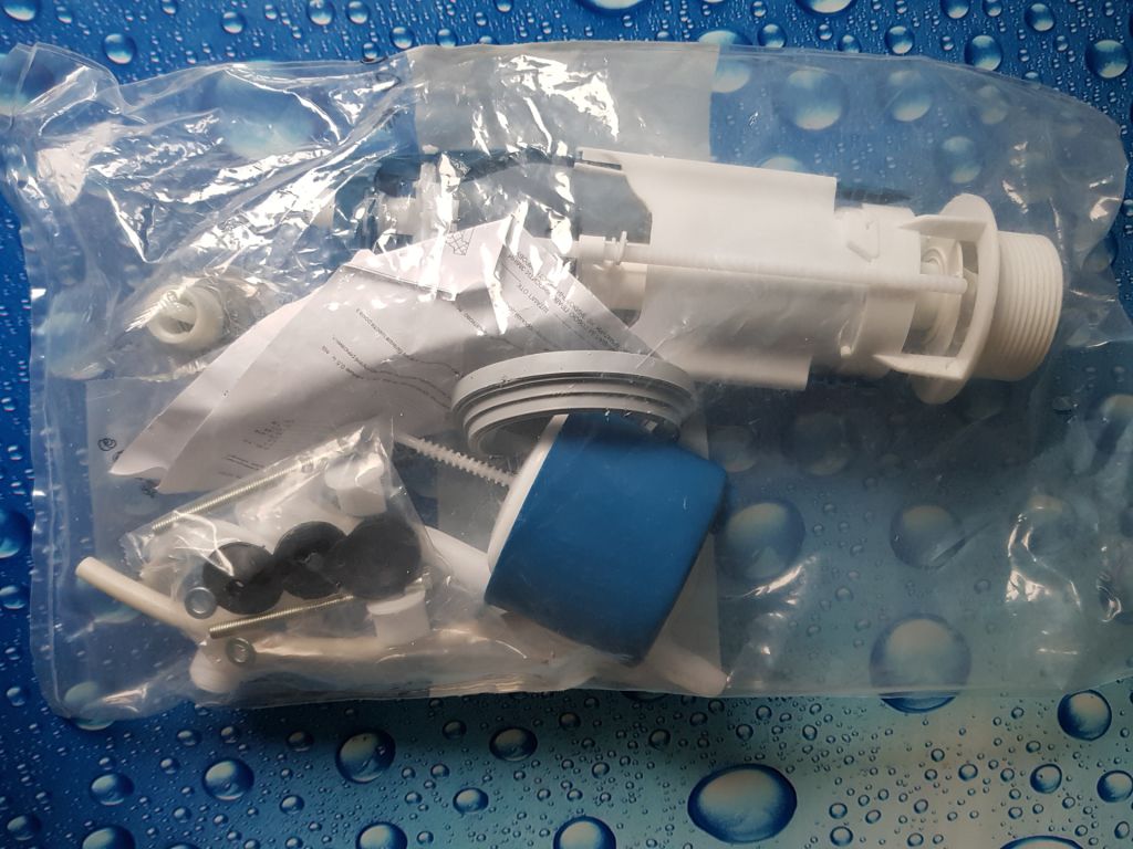 Комплект арматури з клапаном бічної подачі води 1/2" SantehPlast АБ 68.54, 1 кнопка - фото фото фото 5