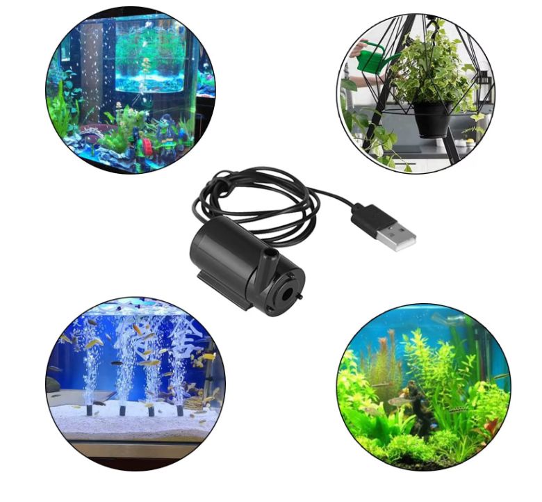 Насос міні занурювальний для води. USB 5в, тихий. - фото фото фото 3